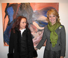 Helma with Esperanza Aguirre at opening of exhibition